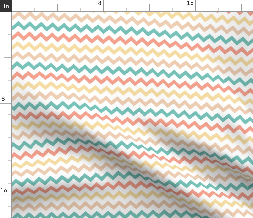 Geometric circus zigzag chevron