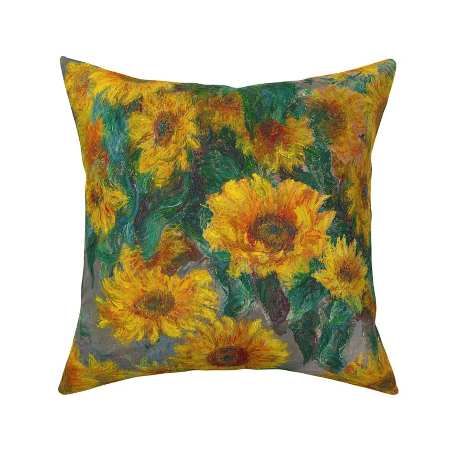 Floral Sheet Set By Weavingmajor jumbo Monet/'s Sunflowers Summer Sunflowers  Sheet Set  with Spoonflower Fabrics