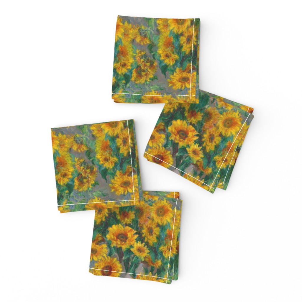 monet's sunflowers (small 8")