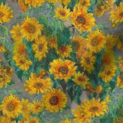 monet's sunflowers (small 8")