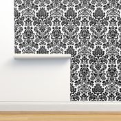 Balmoral Damask ~ Black and White