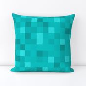 Turquoise Pixel Blocks