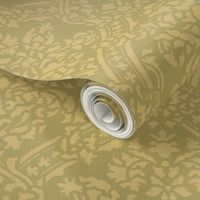 Windsor Damask ~ Provence ~Linen Luxe ~ Rococo Gold and Bayberry