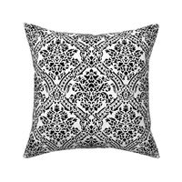 Windsor Damask ~ Black and White