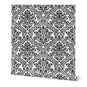 Windsor Damask ~ Black and White