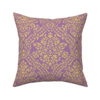 Windsor Damask ~ Provence ~Linen Luxe ~ Rococo Gold and Amaranthine Orchid