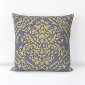 Windsor Damask ~ Provence ~Linen Luxe ~ Rococo Gold and Chevalier