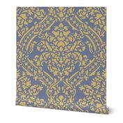 Windsor Damask ~ Provence ~Linen Luxe ~ Rococo Gold and Chevalier