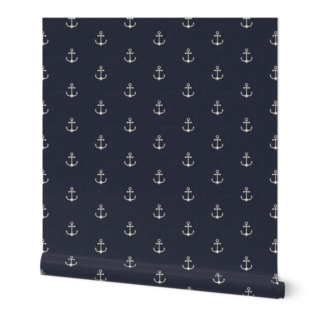 Anchor - Navy Texture