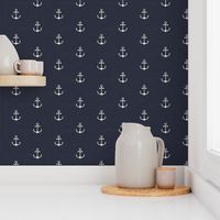 Anchor - Navy Texture