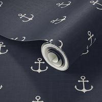 Anchor - Navy Texture