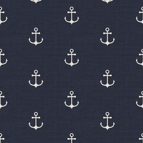 Anchor - Navy Texture