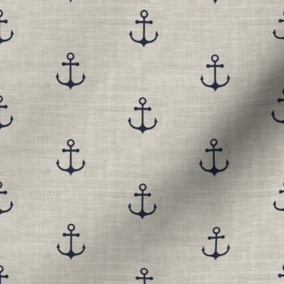 Anchor - Navy beige Texture 