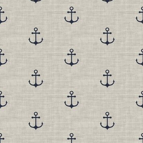 Anchor - Navy beige Texture 