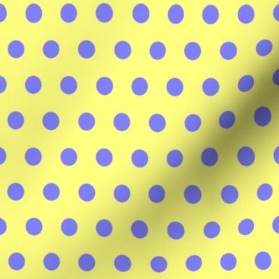 Blue Easter Dot on Yellow