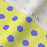 Blue Easter Dot on Yellow