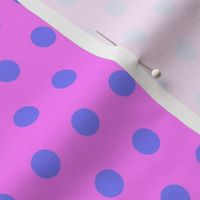 Blue Easter Dot on Magenta