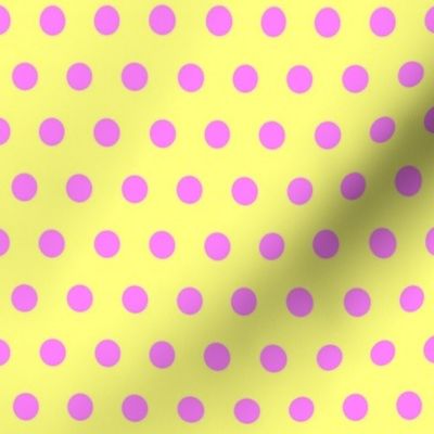 Magenta Easter Dot on Yellow