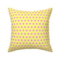 Magenta Easter Dot on Yellow