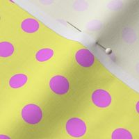 Magenta Easter Dot on Yellow