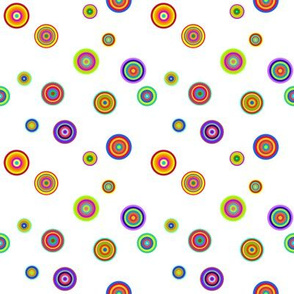 Multicolor Bull's Eye Circles