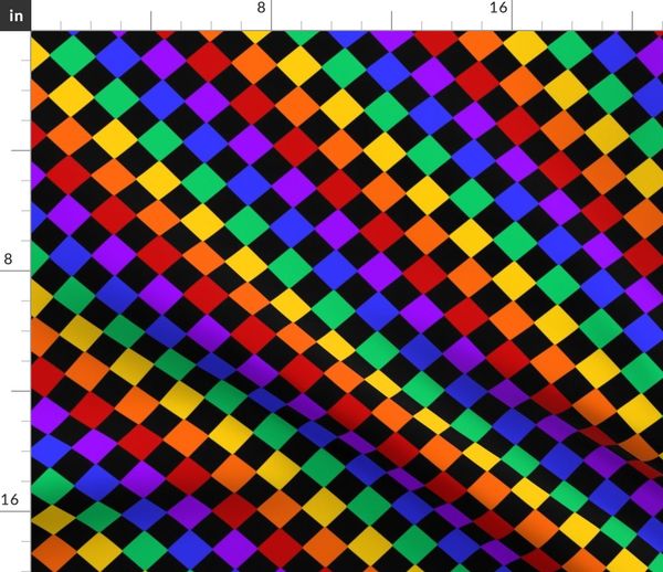 rainbow checkerboard