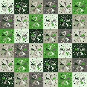 Circus Squares - Green Glass