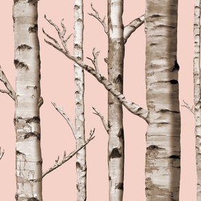 Birch Grove in Blush