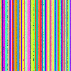 Multicolor Barcode Stripes - Ragged
