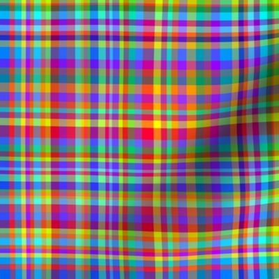 Rainbow Plaid - Pride Plaid - Multicolor Plaid