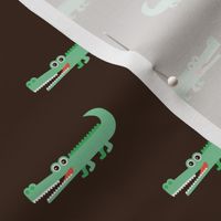 Awesome crocodile boys fabric