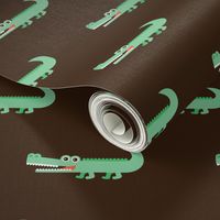 Awesome crocodile boys fabric