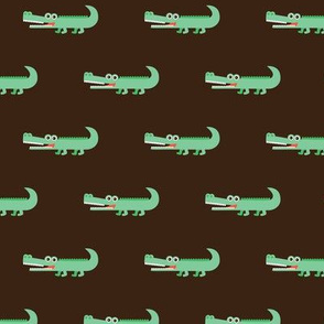 Awesome crocodile boys fabric