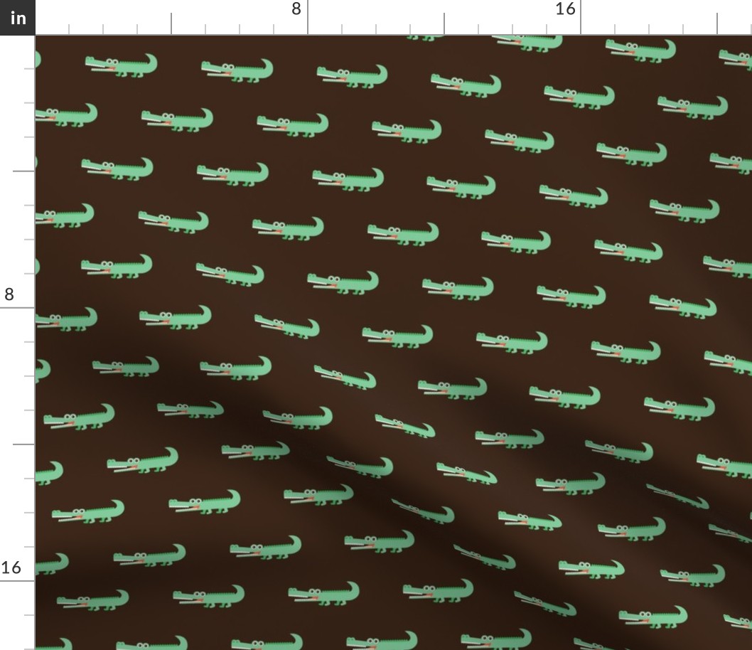 Awesome crocodile boys fabric