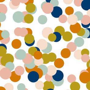 Pastel Navy Confetti