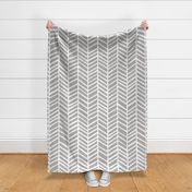 Herringbone Medium Dark Grey by Friztin