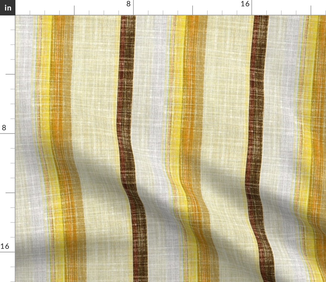 Linen Stripe in Earth tones