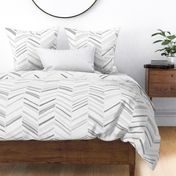 Herringbone Hues Grayscale by Friztin