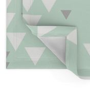 mint gray triangle fall