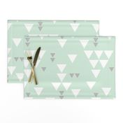 mint gray triangle fall