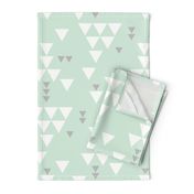 mint gray triangle fall