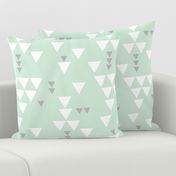 mint gray triangle fall