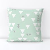 mint gray triangle fall