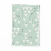 mint gray triangle fall