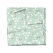 mint gray triangle fall