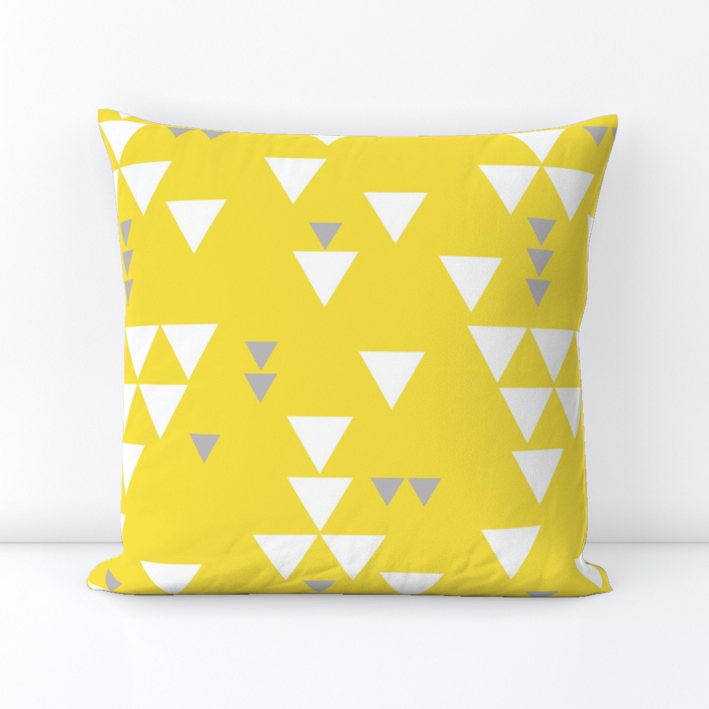 yellow gray triangle fall