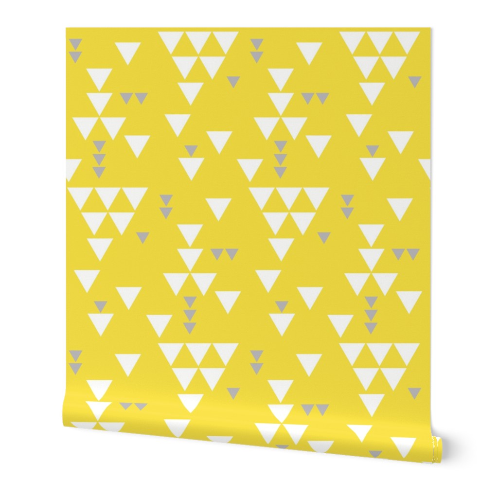 yellow gray triangle fall