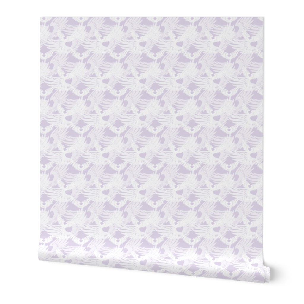 Heartwings II: Lavender and White (halfscale)