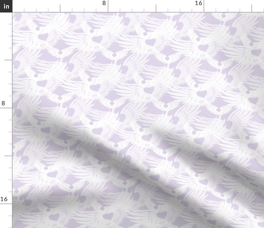 Heartwings II: Lavender and White (halfscale)