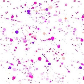 paint splatter in berry